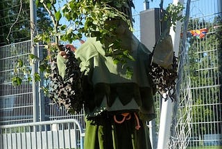 Maine Man Dresses as Tree, Stops Traffic for Shits & Giggles