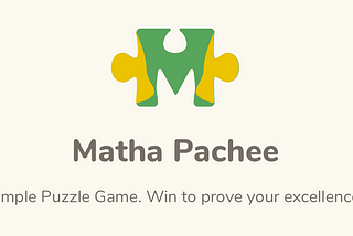 Matha Pachee, a game built using React-Native