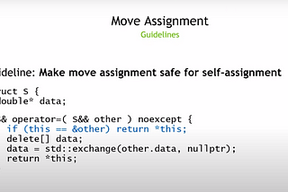 C++: move semantics