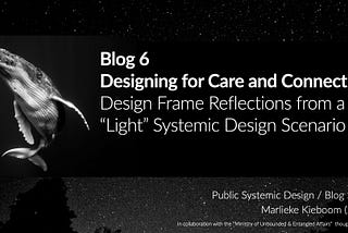 Blog 6: Stories from the in-between—  Reflections from Two Designing Public Servants in a “Light”…