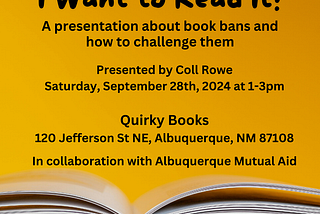 That Book Is Banned? I Want to Read It!