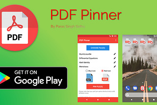 Using PDF Pinner To Pin PDFs to Android Home Screen