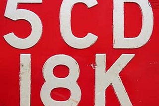 Diplomatic red plates in Kenya