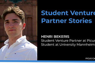Student Venture Partner Stories: Henri Bekeris