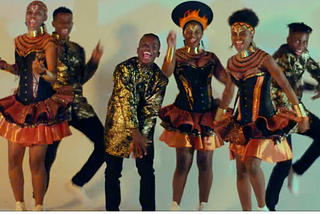 Ndlovu Youth Choir dancing and singing