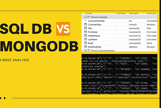 SQLDB VS MONOGODB