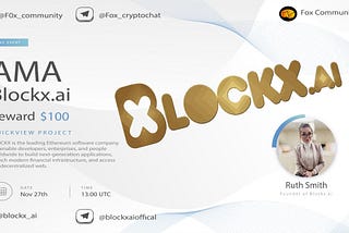 We’re pleased to announce our next #AMA with #BLOCKX on 27th November at 13:00 UTC