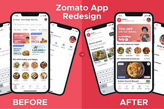 Case study: Redesigning Zomato app