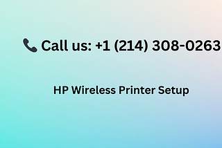📞+1 (214) 308–0263 | How do I connect my HP printer to WIFI wirelessly?