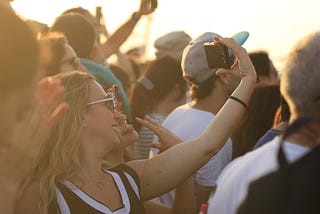 Teenager posing for selfie