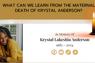 What Can We Learn From the Death of Krystal Anderson?