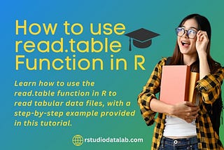read.table in R: A Comprehensive Guide