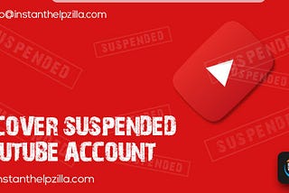 How to recover a suspended YouTube account?