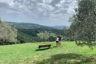 Geoff and wife traveling in Italy