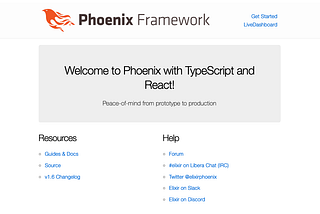 Phoenix 1.6 With TypeScript and React