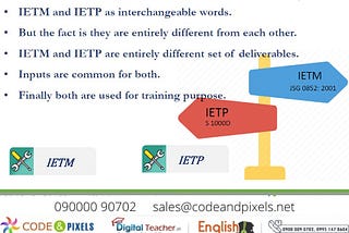 Introduction: IETP and IETM