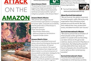 “Attack on the Amazon” Pamphlet