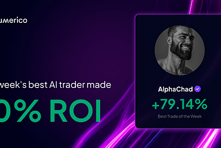 AlphaChad, New Best AI Trader of the Week
