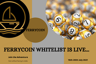 FERRYCOIN Whitelist Event Is Now Live