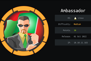 Ambassador — Hackthebox walkthorugh