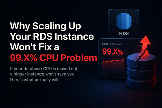 RDS CPU 99% — Why Scaling Up Your RDS Instance Won’t Fix a 99% CPU Problem