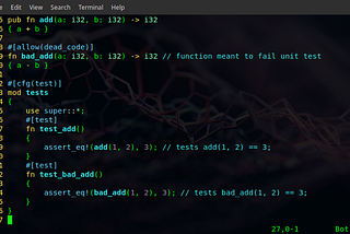 Debugging and Unit Testing in Rust