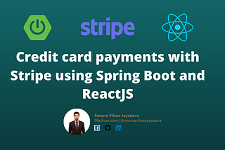 Credit card payments with Stripe using Spring Boot and ReactJS