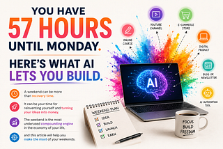 You Have 57 Hours Until Monday. Here’s What AI Lets You Build.