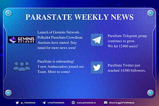 ParaState Weekly News — 24.03.2022