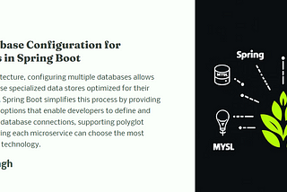 Multiple Database Configuration for Microservices in Spring Boot