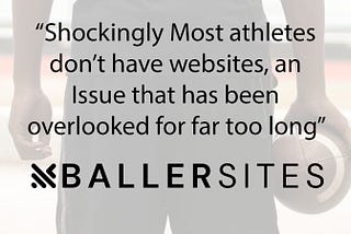 Most Athletes don’t have Websites