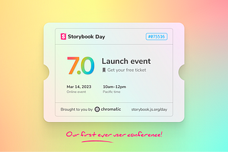 Storybook’s first ever user conference
