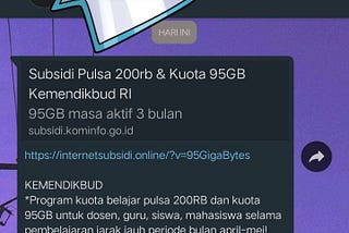 OSINT #2 ~ Lagi dan lagi, Kuota belajar yang tidak ada gunanya