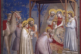 Nos afrescos de Giotto