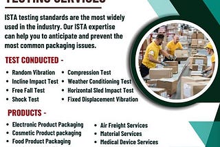 ISTA Packaging Laboratory Services