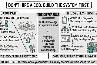 When to Hire a COO: Why Series A Startups Should Build Systems First