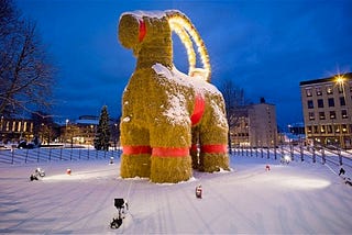 A New Christmas Tradition — Burning Down the Gävle Goat