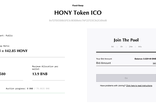 HoneyFinance’s ICO now live in Bounce Finance