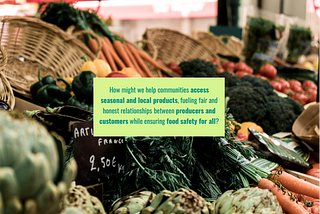 How might we provide reliable information about food sustainability, to educate consumers make…