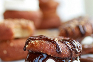 S’more Donut Sandwich with Easy Homemade Beer Marshmallows