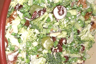 Vegetable Salad — Raw Veggie Picnic Salad