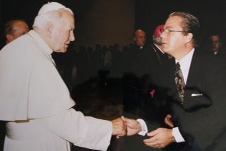 Daniel Imperato with Pope John Paul II