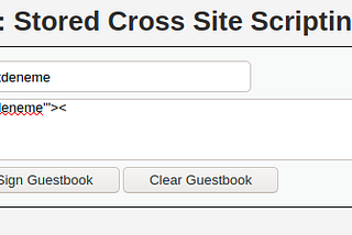 Vulnerability: Stored Cross Site Scripting (XSS) Çözümleri