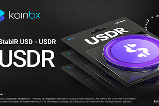Buy, Sell or Trade StablR USD (USDR) in India