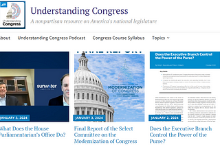 Something New: UnderstandingCongress.org