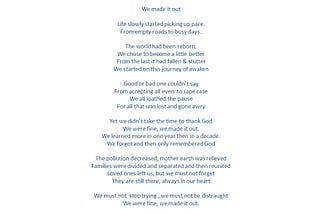 We are fine, we will carve our path