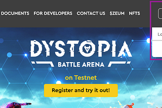 The first game on Colizeum — “Dystopia: Battle Arena” on Testnet