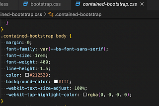 🎨 Customize bootstrap CSS to contain styles to an HTML element
