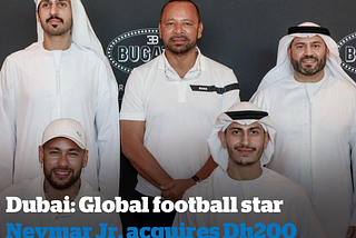 Dubai Real Estate: Brazilian football superstar Neymar invests over $50mn in Bugatti Residences…