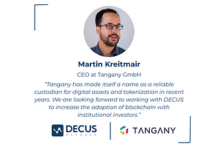 A picture of Martin Kreitmair and a quote from him about working together with DECUS network